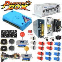 3000 Games New Pandora Box DX DIY Arcade Bundles Kits Parts  With Power Supply Jamma Harness Joystick Push Button Coin Accepter