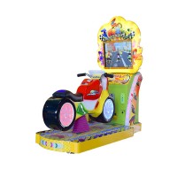 22 Inch screen kids bike racing simulator game machine with color