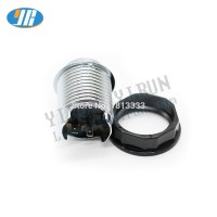 free sample 24mm CHROME Plated Push Button Arcade Push Button with Built-in small microswitch Game Accessories